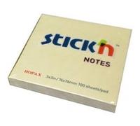 Kores - notes autocollantes jaune, 76 x 76 mm, vierge, jaune hx21007 G