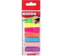 Kores Pagemarker film 12 x 45 mm couleurs néon 8 x 25 marqueurs adhésifs