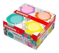 Kores - Magik Clay Pastel: Pâte à modeler, séchage à l'air, légère et facile à modeler, cuisson au four pas necessaire, ton toxique et sans gluten, set de 4 couleurs pastelles x 40g
