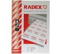 Kores - RADEX Etiquettes de marquage universelles, diamètre 60 mm, 25 planches A4 G