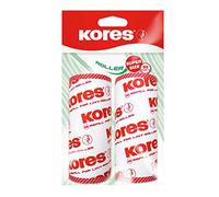 Kores - Recharge pour Rouleau Anti-Peluches pour Textile, Vêtements, Ameublement et Tapis, Élimine les Peluches, les Poils d'Animaux, la Poussière et les Miettes, Paquet de 2 Recharges de 80 Feuilles