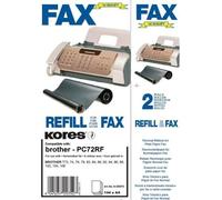 Kores Rouleau de transfert thermique pour brother Fax T72, 74, noir Capacité d'impression : env