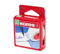 Kores - Ruban Adhésif Invisible, Ruban Adhésif Fort et Transparent pour l'École, la Maison et le Bureau, Inscriptible, 33 x 19 mm, Paquet de 1 Rouleau