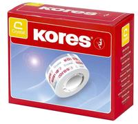 Kores Ruban adhésif standard, 19 mm x 33 m, transparent