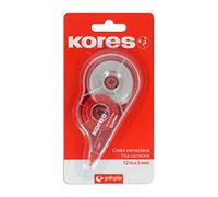 Kores | Ruban Correcteur Extra Long | Application Frontale | 5 mm x 12 m | Séchage instantané