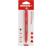Kores Stylo à bille effaçable rouge BG5 - Encre gel - Pointe 0,7 mm - Rétractable - Grip ergonomique - Ne tache pas - N'abîme pas le papier - Ne laisse pas de résidus de caoutchouc - Parfait matériel