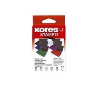 Kores - tampon encreur stampo, (l)110 x (p)70 mm, bleu sf71570