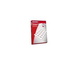 Kores ¿tiquettes univers., 70 x 16,9 mm, blanc, 100 feuilles