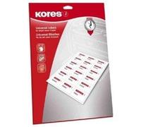 Kores ?tiquettes universelles, 52,5 x 21,2 mm, blanc, l5221 Blanc G