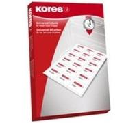Kores tiquettes universelles, 70 x 42,3 mm, blanc, 100 l7042 Blanc G