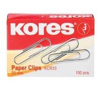 Kores trombones, en m?tal, 33 mm, contenu 100 pices b-bk43011 G