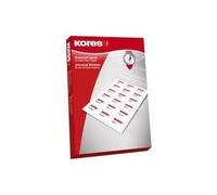Kores Universal-Etiketten, 63,5 x 33,9 mm, weiß, 100 Blatt Rand ru...