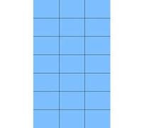 Kores universaletiketten jet dencre, imprimante laser et copieur 70 x 42,3 mm (100 feuilles (bleu) l7042b G