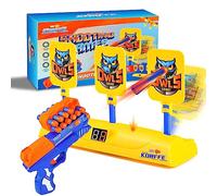 Korffe Cible de tir numérique électrique avec réinitialisation automatique et flèches en mousse, pistolets Nerf pour garçons, jouets de tir pour garçons de 5, 6, 7 et 8 ans, Halloween Weihnac