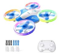 Korffe Mini Drone Pour Enfants De 6 7 8 9 Et 10 Ans Et Plus, Jouet Avion Telecommande Pour Enfants Et Debutants Avec Lumieres Led, I-Korffe Multicolore