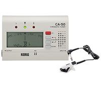 Korg (Korugu) Tuner kuromatikku Ca - 50 + Microphone de contact cm - 300 - WHBK Set