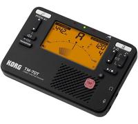 Korg TM70 Métronome et Accordeur Chromatique Combinés avec Microphone de Contact - Noir