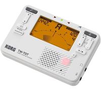 Korg TM70 Métronome et Accordeur Chromatique Combinés avec Microphone de Contact - Blanc
