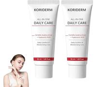 Koriderm Time Reverse Cream All-in-One Centella Lot de 2 crèmes hydratantes à l'acide hyaluronique pour tous les types de peau 50 ml