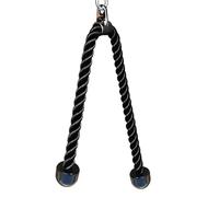 KORIKAHM Long Tricep Rope, Rope Pull Down Attachment 47 55 63Inch Length Long, Tricep Rope Cable Attachment, Tricep Pull Down Rope for Home Gym Pulley System (Length 47")