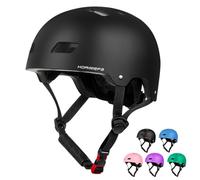 KORIMEFA Casque de Vélo pour Enfants 3-13 Ans CE Certifié Casque Enfant Trottinette pour Bébés Filles Garçons Protection pour Multi-Sport (Noir, M (55-58cm))