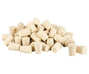 KORK-DEKO Bouchon Tube à Essai Eprouvette Liège Conique, L 22 mm, ⌀ 13-16mm, 100