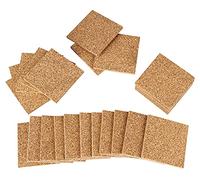 Kork-Deko Lot de 25 plots de terrasse en liège,Construction de base en liège,Construction de terrasse et de balcon avec liège,Lot de 25 dalles de terrasse en liège,Durable et durable,70x70x5 mm