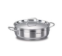 Korkmaz Alfa Series A1027 Casserole basse en acier inoxydable 5,5 l