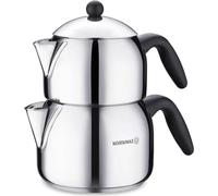 Korkmaz Orbit Maxi Théière Théière à induction Acier inoxydable Caydanlik A038