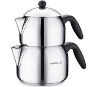 Korkmaz Orbit Mega Théière Théière à induction Acier inoxydable Caydanlik A039