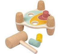 Korko - Banc à marteler réversible en liège Multicolore G