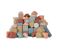 Korko Lot de 60 Blocs de Construction en liège - Silencieux, coloré, sûr et Plein d'amour pour l'environnement