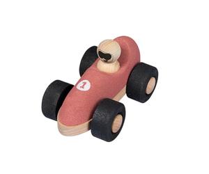 Korko Made by Nature Korko E-Formula Cork Toy Car en Rouge, Bleu, Vert, respectueux de l'environnement, Silencieux, Durable et sans Danger pour Les Enfants (Rouge)