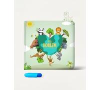 Korlem ColorMe Livre Magique Réutilisable à l’Eau - Théme Jardin de Fruits et Légumes, Livre de Coloriage Éducatif Montessori avec Stylo à Eau, Activité Créative sans Tache pour Tout-Petits