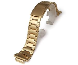 Korlexchi Bracelet de Montre en Métal pour GM2100 pour Homme Compatible avec Casio, Bande pour G-shock GM-2100B, Acier Inoxydable 316, Libération Rapide