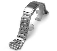 Korlexchi Bracelet de Montre en Métal pour GM5600 GM-5600B Compatible avec Casio pour G-SHOCK, Strap en Acier Inoxydable 316 pour Homme, à Dégagement Rapide(Argent)