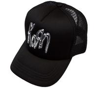 Korn Casquette Trucker Band Logo Argenté – Sous licence officielle – Taille unique