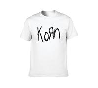 Korn Band Heavy Nu Metal Music Cotton Concert Freak Men's Fashion T-Shirt White M
