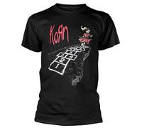 Korn 'Follow The Leader Hopscotch' (Noir) T-Shirt - NOUVEAU ET OFFICIEL