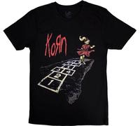 Korn - "Follow The Leader Hopscotch" T-shirt pour homme/femme unie RO12039 (M) (Noir)