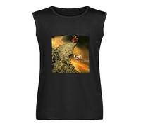 Korn Follow The Leader Mens Black Sleeveless T-Shirt Graphic Tee Printed Unisex Vest Tank Tops Shirt S