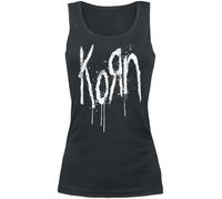 KORN Freak Splatter Femme Top Noir S 100% Coton Regular/Coupe Standard