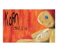 Korn - "Issues" poster, tissu RO8841 (70 cm x 106 cm) (Orange/Noir/Sable)