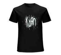 Korn Matrix Con licencia Camiseta Hombre Men's Tee T-Shirt Black M