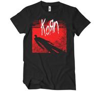 KORN Officiellement sous Licence Shadow Hommes T-Shirt (Noir), Large