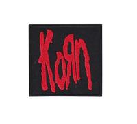 Korn Red Metalband_2 Écusson Patch en fer brodé sur accessoire