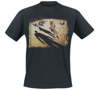 Korn Swing Set Cover Homme T-Shirt Manches Courtes Noir 100% Coton Regular/Coupe Standard