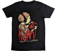 Korn T-shirt Follow The Leader Back Print Unisex Black L