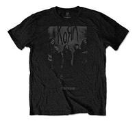 Korn - T-Shirt # L Unisex Black # Knock Wall [Import]