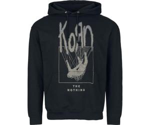 Korn The Nothing Homme Sweat-Shirt à Capuche Noir 80% Coton, 20% Polyester Regular/Coupe Standard